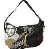 Ashley M Elvis Shining Canvas Hobo Bag