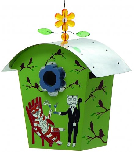 Rossos International Owl Family Barn Birdhouse