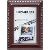 4x6 Photo Frame and Storage Box, Brown by 