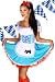 LH-Dessous 12092 Größe L-XL. Oktoberfest Dirndl mit Schnürung an der Vorderseite, dazu wird die Schürze und ein roter 