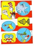 Dr Seuss Classic Book Characters Party Stickers (4-sheets)