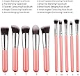 Syeer 10pcs Set Premium Synthetic Cosmetics Blending Blush Makeup Brushes Pink