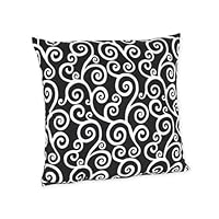 Black and White Madison Decorative Accent Throw Pillow by Sweet Jojo Designs