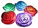 classic glow Valentine's Day Flameless Candles,6-Battery Powered, Color Changing (7 Colors) LED Romantic Rose Flower Night Light Candle.