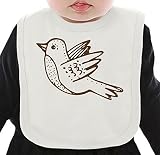 Bird ネクタイを有する有機ビブ Medium
