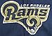 Los Angeles Rams NFL Men's Distressed Team Logo Full Zip Up Hoodie
