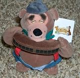 Retired Disney Critter Country Country Bears Fred Musician 9" Bean Bag Plush Doll MINT