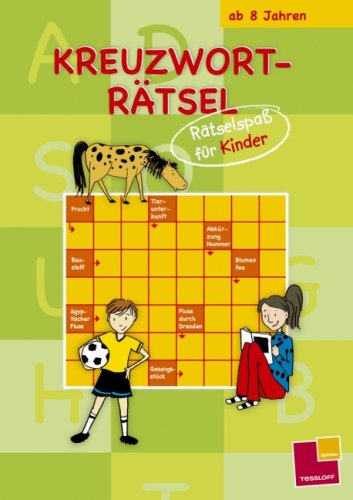Kreuzworträtsel: Rätselspaß für Kinder (grün): 