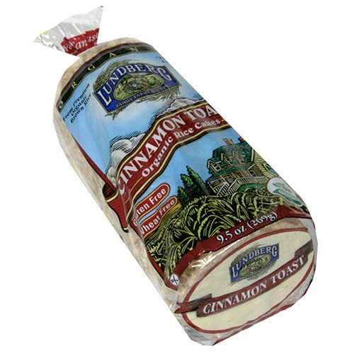 Lundberg Organic Cinnamon Toast Rice Cake, 9.5-Ounce Units (Pack of 12)