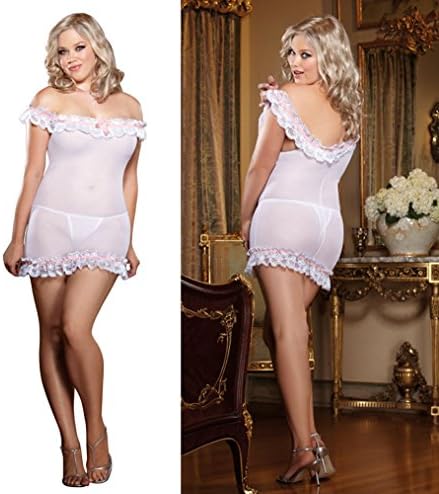 Plus Size Lingerie Mini Dress XL-2X-3X One Size