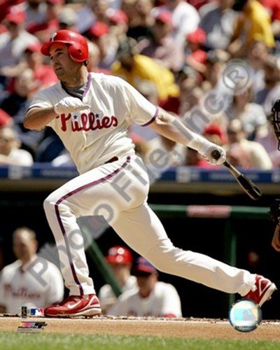 Pat Burrell 2008 Batting Action Art Poster PRINT Unknown 8x10
