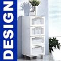 # BADEZIMMERSCHRANK 4 Schubladen Badschrank Hochschrank