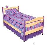 Little Girl Tea Set Wooden Twin Sized Bed by Room Magic