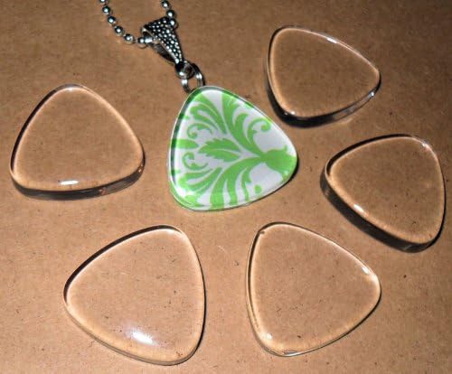 Olivia Pearl Designs 20 Puffy Triangle Ultra White Clear Glass Pendant Tiles