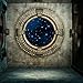 Leyiyi Grunge Space Capsule Galaxy Backdrop 6x6ft Photography Backdrop Mechanical Age Steampunk Marble Frame Church Decor Photo Portrait Vinyl Video Studio Prop