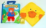 布絵本dress up bear　ドレスアップベア&あひるのフードつきバスポンチョ  おまけ付きギフトセット