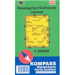 Kompass Karten, Rosengarten, Catinaccio, Latemar