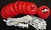 Chinese Japanese Red Fabric Lantern String Lights 3