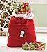 Velvet Santa's Gift Sack with Cord Drawstring