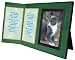 "If Tears Could Build a Stairway" Poem Pet Loss Sympathy Picture Frame Gift and Memorial Keepsake, Forest Green with Foil Accent