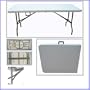 Folding Tables UK 6FT Folding Table, Extra Strength, 400KG Load Capacity with Securing Pins, 2 Year Guarantee