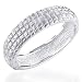 Sterling Silver Fancy Hard Bangle 7