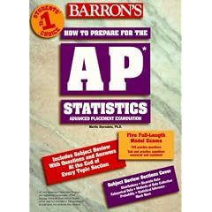 Barron's A P Statistics: Advanced Placement Test in Statistics (Barrons a P Statistics : Advanced Placement Test in Statistics, 1998)