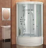 DreamLine SHJC-3140406-01 OCEANA Jetted and Steam Shower, White and Chrome