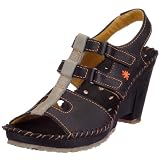 ART SEVILLA 045, Damen Sandalen/Fashion-Sandalen, schwarz, (BLACK-GREY), EU 38, (US 7), (UK 5)