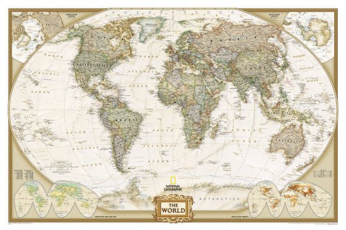 Executive World Map Wall Mural