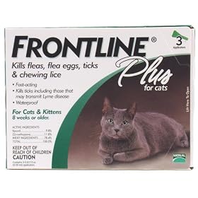 Frontline Plus Flea & Tick Medication for Cats & Kittens (3 month Green)