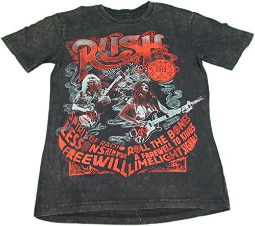 Rock And Roll Hall Of Fame Rush Tee Shirt Medium Charcoal