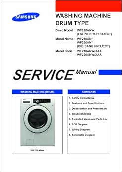 Samsung WF218ANW/XAC Service manual AND WF218ANw/XAA Service manual