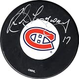 Rod Langway Montreal Canadiens Autographed Hockey Puck