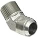 EATON Aeroquip 2023-16-16S 45 Degree Male Elbow, JIC 37° & NPT End Types, Carbon Steel, 1 JIC(m) x 1 NPT(m) End Size, 1" Tube OD, 1" Male Pipe Size