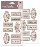 EK Success EKWJB029 Wedding Day Whimsy Dimensional Caption Stickers