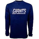 New York Giants Royal Blue Go Long Thermal Long Sleeve Top