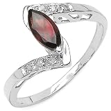 0.80 Carat Genuine Garnet & Diamond Sterling Silver Ring 51PFY5wblPL. SL160 0.80 Carat Genuine Garnet & Diamond Sterling Silver Ring