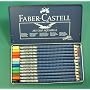 A.W. Faber-Castell Tin of 12 Colored Aquarelle Pencils