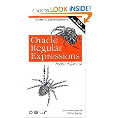 Oracle Regular Expressions Pocket Reference