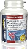 SimplySupplements Glucosamine, Chondroitin & MSM|3 Essential Nutrients for Healthy Joint Tissue & Cartilage|120 Tablets