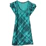 Eyeshadow Girls 7-16 Plaid Tunic Top