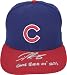 Derrek Lee Chicago Cubs Autographed 2008 Game Used Home Hat