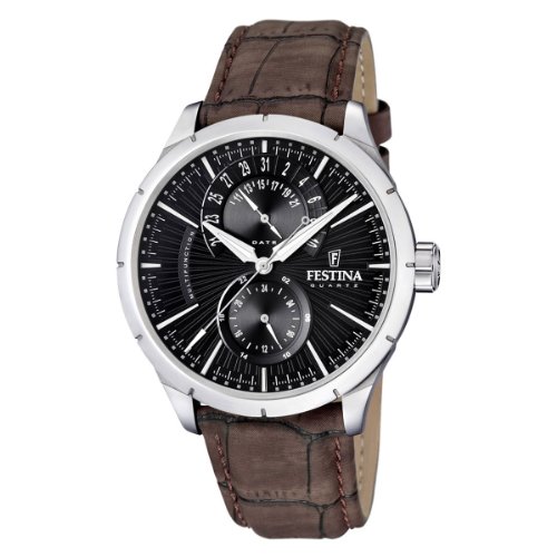 Festina Herren-Armbanduhr XL Klassik Retro Chronograph Edelstahl F16573/4