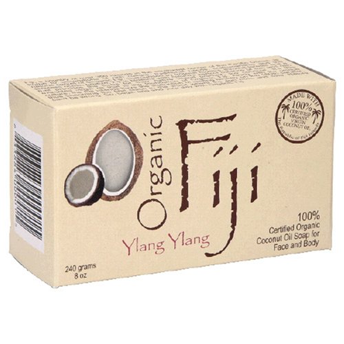 Organic Fiji Coconut Oil Soap, For Face and Body, 100% Certified Organic, Ylang Ylang,... by Organic Fiji