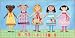 Oopsy daisy Just Us Girls Stretched Canvas Wall Art by Jessica Flick, 30 by 16-Inches