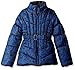 London Fog Big Girls' Printed Puffer Coat with Belt