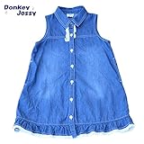 (ドンキージョシー)Donkey Jossy レース付きノースリーブデニムワンピース 100cm