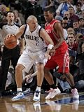 Houston Rockets v Dallas Mavericks: Jason Kidd and Kyle Lowry Photographic Poster Print by Glenn James, 42x56