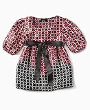 BCX Girls Border-Print Charmeuse Top